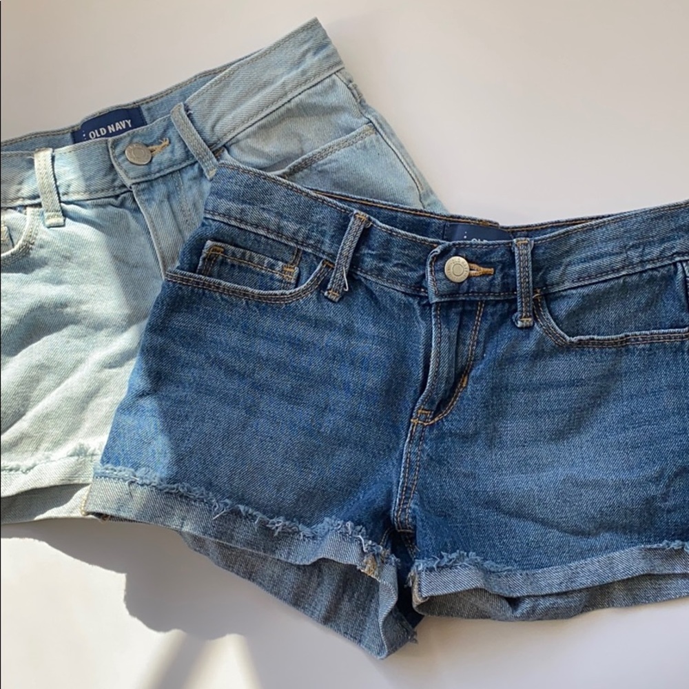 2 denim jean girls shorts